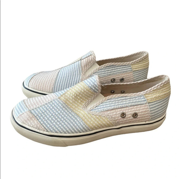 Sperry Top-Sider Pastel Striped Textile Casual Loafers Shoes - Picture 16 of 17